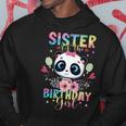 Sister Of The Birthday Girl Panda Bear Floral Pandastic Bday Hoodie Unique Gifts