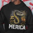 Snake Reptile 4Th Of July American Flag Usa Merica Funny Hoodie Unique Gifts