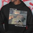 So Here I Am Doing Everything I Can Hoodie Funny Gifts