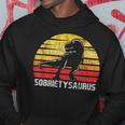 Sobrietysaurus - Sober Sobriety Anniversary Recovery Aa Na Hoodie Unique Gifts