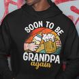 Soon To Be Grandpa Again Vintage Granddad To Be Fathers Day Gift For Mens Hoodie Unique Gifts