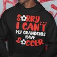 Sorry Cant Grandkids Soccer Football Family Grandma Grandpa Hoodie Unique Gifts