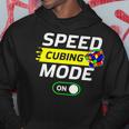 Speed Cubing Mode On Funny Cuber Speed Cubing Puzzles Math Hoodie Funny Gifts