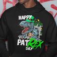 St Patricks DayRex Happy Pat Rex Day Dinosaur Gift V2 Hoodie Funny Gifts