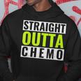 Straight Outta Chemo Lime Green Lymphoma Cancer Men Hoodie Graphic Print Hooded Sweatshirt Funny Gifts