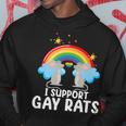 Support Gay Rats Lesbian Lgbtq Pride Month Support Graphic Hoodie Unique Gifts