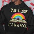 Take A Look Its In A Book Vintage Reading Bookworm Librarian Hoodie Unique Gifts