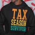 Tax Season Survivor Funny Tax Season Accountant Taxation Hoodie Unique Gifts
