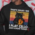Thats What I Do I Play Cello And I Know Things Hoodie Funny Gifts