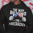 The Man Behind The Firecracker 4Th Of July Pregnancy New Dad Hoodie Unique Gifts
