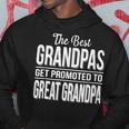 The Only Best Grandpas Get Promoted To Great Grandpa Hoodie Unique Gifts