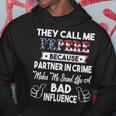 They Call Me Pepere Bad Influence Fathers Day Gift Hoodie Funny Gifts
