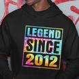 Tie Dye Legend Since 2012 10 Years Old Funny 10Th Birthday Hoodie Unique Gifts
