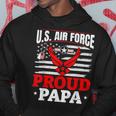 Us Air Force Veteran US Air Force Proud Papa Hoodie Funny Gifts