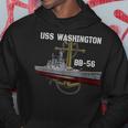 Uss Washington Bb-56 Battleship Ww2 American Warship Veteran Hoodie Personalized Gifts