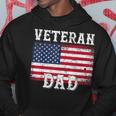 Veteran Dad Patriotic American Flag For Men Men Hoodie Graphic Print Hooded Sweatshirt Funny Gifts