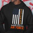 Veteran Of The United States Air Force Usaf Retro Us Flag Hoodie Funny Gifts