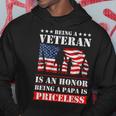 Veteran Papa Military Dad Army Fathers Day Gift Gift For Mens Hoodie Unique Gifts