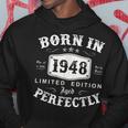 Vintage 1948 Made In 1948 75 Geburtstag Mann Frau 75 Jahre Hoodie Lustige Geschenke