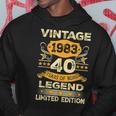 Vintage 1983 40 Year Old 40Th Birthday Mens Limited Edition Hoodie Unique Gifts