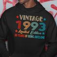 Vintage 1993 Limitierte Auflage 30 Jahre Alt Geburtstag Hoodie Lustige Geschenke