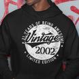 Vintage 2002 Limited Edition Adult 21 Year Old 21St Birthday Hoodie Unique Gifts