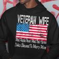 Vintage American Flag Us Military Family Veteran Wife Men Hoodie Graphic Print Hooded Sweatshirt Funny Gifts