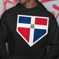 Vintage Baseball Home Plate With Dominican Republic Flag Hoodie Funny Gifts