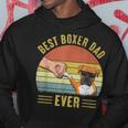 Vintage Best Boxer Dog Dad Ever Fist Bump Funny Boxer Lover Gift For Mens Hoodie Funny Gifts