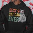 Vintage Best Cat Dad Ever Fathers Day Fur Daddy Gift For Mens Hoodie Unique Gifts