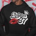Vintage Chapter 37 Classy Lips Happy Birthday 37 Years Born Hoodie Funny Gifts