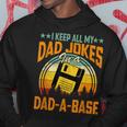 Vintage Dad-A-Base Hoodie, Witzige Sprüche für Väter Lustige Geschenke