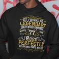 Vintage Legendary 77 Years Old Aged Perfectly 30Th Birthday Hoodie Unique Gifts