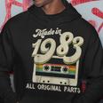 Vintage Made In 1983 Original Parts Funny 40Th Birthday Gift Hoodie Unique Gifts
