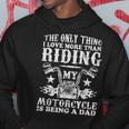 Vintage Motorcycle Rider Biker Dad Hoodie Funny Gifts