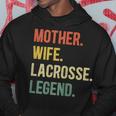 Vintage Mutter Frau Lacrosse Legende Retro Lacrosse Mädchen Hoodie Lustige Geschenke