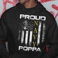 Vintage Proud Navy Poppa With American Flag Gift Hoodie Unique Gifts