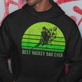 Vintage Retro Best Hockey Dad Ever Funny DadFathers Day Gift For Mens Hoodie Unique Gifts