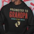 Vintage Retro Promoted To Grandpa Est 2021 Fathers Day Gift Hoodie Funny Gifts