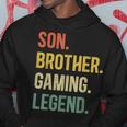 Vintage Sohn Bruder Gaming Legende Retro Video Gamer Boy Geek Hoodie Lustige Geschenke