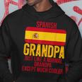 Vintage Spanish Grandpa Spain Flag For Fathers Day Gift For Mens Hoodie Unique Gifts