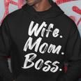 Wife Mom Boss Mama Mutter Muttertag Hoodie Lustige Geschenke