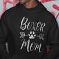 Womens Boxer Mom Boxer Dog Lover Owner Funny Boxer Dog Mom Hoodie Unique Gifts