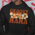 Womens Groovy Mama Retro Matching Family Baby Shower Mothers Day Hoodie Unique Gifts