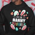 Womens Im The Nanny Bunny Cute Matching Family Easter Party Hoodie Unique Gifts