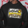 Womens Leopard Softball Mom Softball Game Day Vibes Mothers Day Hoodie Unique Gifts