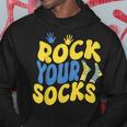 World Down Syndrome DayRock Your Socks Groovy Hoodie Unique Gifts