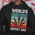 Worlds Dopest Dad Marijuana Cannabis Weed Vintage Hoodie Funny Gifts