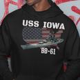 Ww2 American Battleship Uss Iowa Warship Bb-61 Veterans Hoodie Personalized Gifts