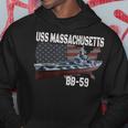 Ww2 American Battleship Uss Massachusetts Bb-59 Warships Hoodie Personalized Gifts